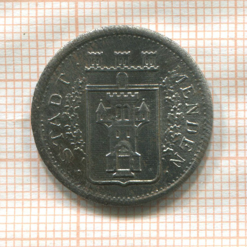 Нотгельд. 50 пфеннигов. Германия. Менден