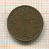 1 цент. Цейлон 1870г