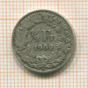 1/2 франка. Швейцария 1909г