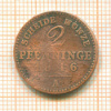 2 пфеннинга. Пруссия 1846г