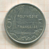 5 франков. Французская Полинезия 1982г