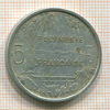 5 франков. Французская Полинезия 1965г