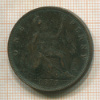 1 пенни. Великобритания 1875г