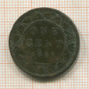 1 цент. Канада 1859г