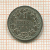 1 крейцер. Франкфурт 1860г