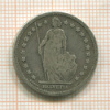 1 франк. Швейцария 1877г