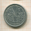 2 франка. Французская Африка 1948г