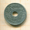 10 сантимов. Тунис 1941г