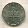 1 крона. Гибралтар 1970г