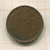 1 цент. Цейлон 1914г