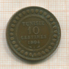 10 сантимов. Тунис 1904г