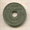 10 сантимов. Тунис 1918г
