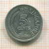 5 центов. Сингапур. Серия FAO 1971г