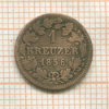 1 крейцер. Бавария 1856г