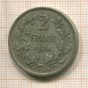 2 франка. Бельгия 1904г