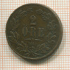 1 эре. Швеция 1864г