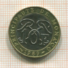 10 франков. Монако 1989г