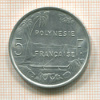 5 франков. Французская Полинезия 1977г