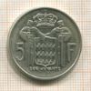 5 франков. Монако 1955г