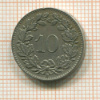 10 раппенов. Швейцария 1929г