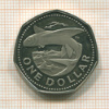 1 доллар. Барбадос. ПРУФ 1973г