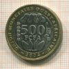 500 франков. Центральная Африка 2004г