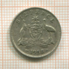 6 пенсов. Австралия 1958г