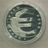 Медаль. 10 лет Европейской валюте. ПРУФ