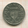50 франков. Реюньон 1964г