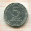 5 франков. Бурунди 1980г