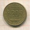 20 франков. Коморские острова 1964г