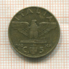 5 сантимов. Италия 1942г