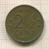 2 1/2 цента. Нидерландские Антильские острова 1971г