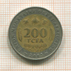200 франков. Центральная Африка 2003г