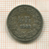 1/2 франка. Швейцария 1903г