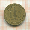10 франков. Центральная Африка 1978г