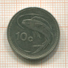 10 центов. Мальта 1995г