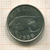 5 центов. Бермуды 1988г