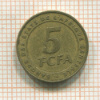 5 франков. Центральная Африка 2006г