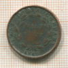 1/2 цента. Ост-Индская Компания 1845г