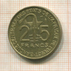 25 франков. Западная Африка 1980г