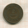 2 цента. США 1865г