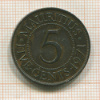 5 центов. Мавритания 1971г