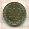 500 песо. Чили 2008г