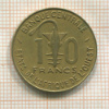 10 франков. Западная Африка 1987г