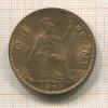 1 пенни. Великобритания 1967г