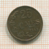 25 сантимов. Люксембург 1947г