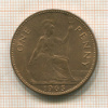 1 пенни. Великобритания 1965г