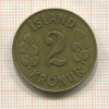 2 кроны. Исландия 1962г