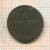 2 пфеннига 1864г